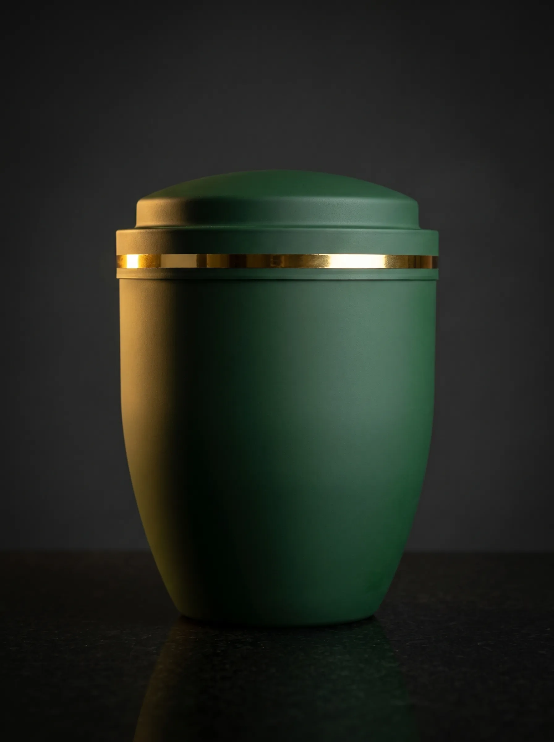 Urna de cinzas base verde com saco